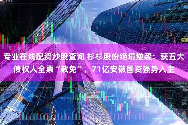 专业在线配资炒股查询 杉杉股份绝境逆袭：获五大债权人全票“赦免”，71亿安徽国资强势入主